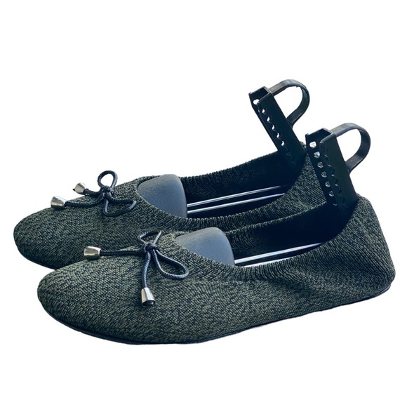 Knit Ballet Flats Green Women’s Size 8 NWT Travel Casual Slip O…Balletcore Goth - Picture 7 of 16